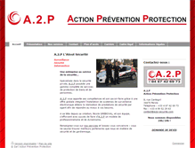 Tablet Screenshot of a2p-securite.com